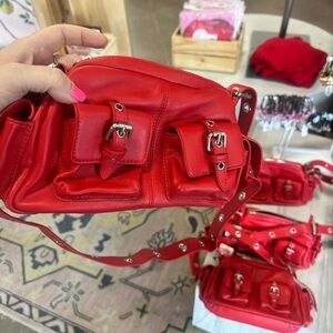 Free People Red Leather Women's Bag